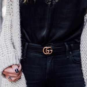 Authentic Gucci black belt